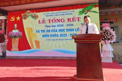 🎓 **LỄ TỔNG KẾT NĂM HỌC 2025 – 2026 TRƯỜNG THCS NAM PHONG**