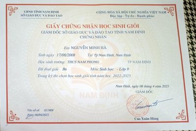 THÀNH TÍCH CỦA HỌC SINH TRƯỜNG THCS NAM PHONG NĂM HỌC 2022-2023