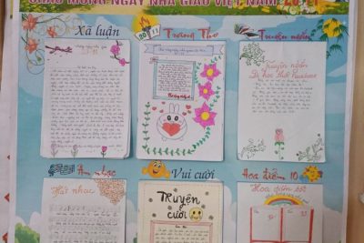 TƯNG BỪNG HỘI THI VĂN NGHỆ , BÁO TƯỜNG CHÀO MỪNG NGÀY NHÀ GIÁO VIỆT NAM 20/11