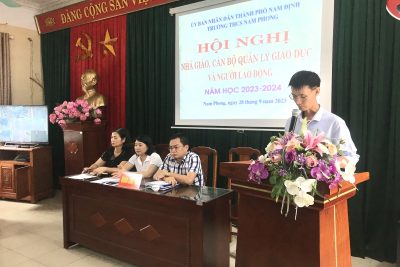 HỘI NGHỊ NHÀ GIÁO, CÁN BỘ QUẢN LÝ GIÁO DỤC VÀ NGƯỜI LAO ĐỘNG NĂM HỌC 2023 – 2024
