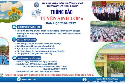 📢📢📢📢THÔNG BÁO TUYỂN SINH!